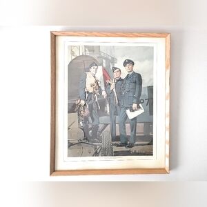 Tom McNeely Framed Art Print of Royal Canadian Airforce WWII. 15 X 18 Inches